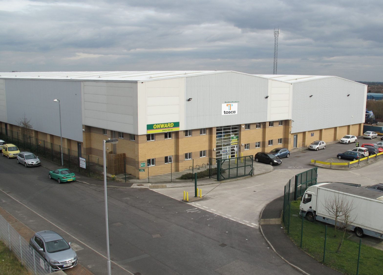 Tosca's warehouse in Featherstone